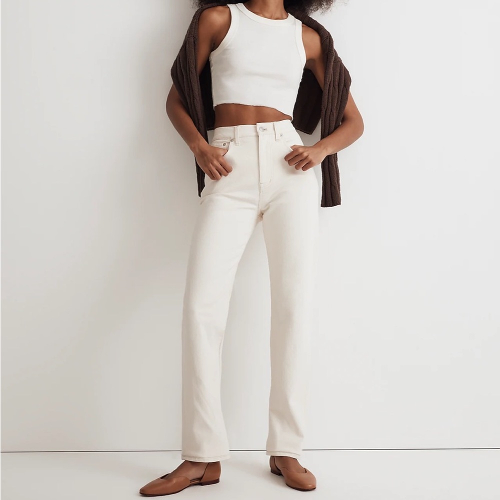 Madewell The Tall 90s Straight Jean in Vintage Canvas NWT